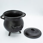 Extra Large Cast Iron Cauldron with Triple Moon 23x18cm – view 2