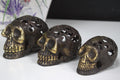 Vintage-Finish Brass Skull – Large