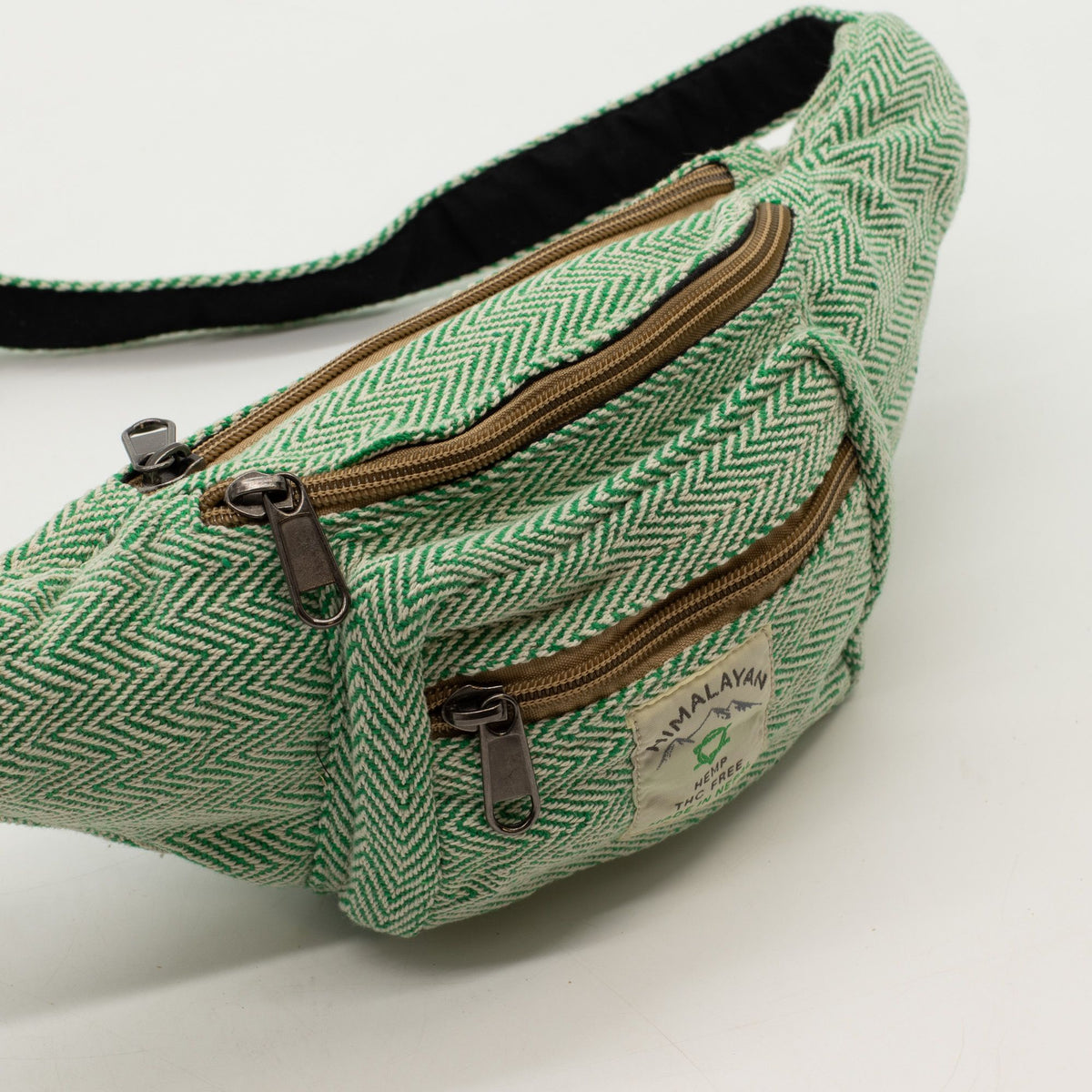 Cotton Hemp Style Belt (or Fanny) Bag - Sage – view 2