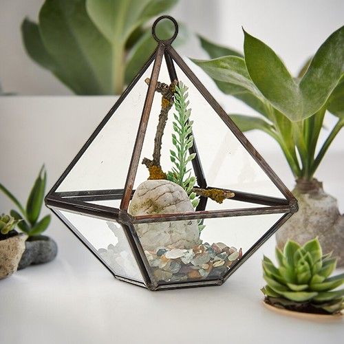 Glass Terrarium, Small Diamond – view 4