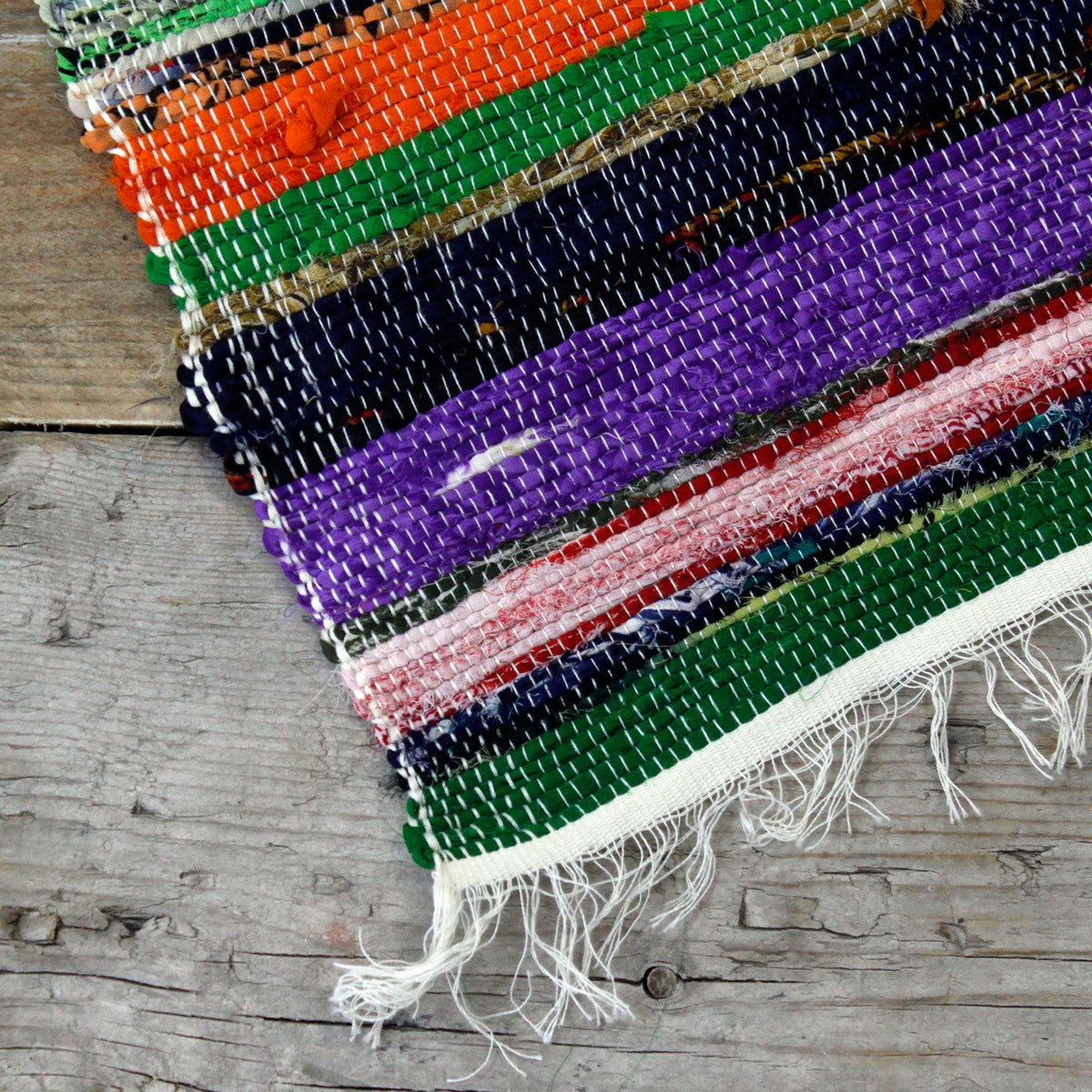 Luxury Rag Rug, Natural - 155 x 90cm – view 2