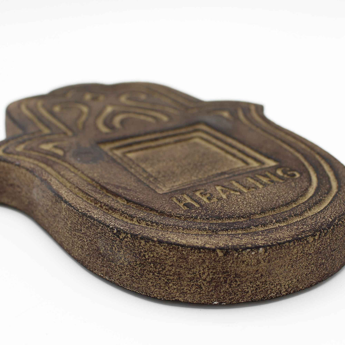 Black Lava-Stone Incense Plate – view 3