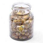 Large Wood Heart Decoration, Yellow Floral – view 5