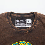 Nomad Sari Stonewashed T-Shirt - Sun & Zodiac - Brown - Large – view 3