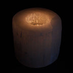Selenite Cylinder Candle Holder - 8 cm – view 2