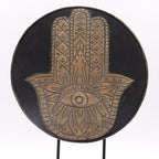Buddha Feng Shui Set, Hamsa Symbol, Grey Finish – view 7
