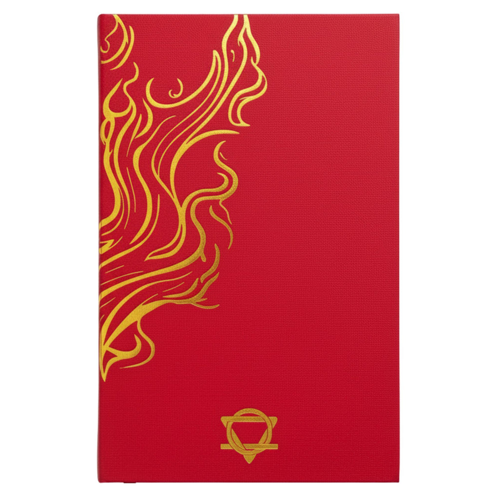 Red Wellness Journal, Golden Mandala and Lotus, 120 Pages – view 3