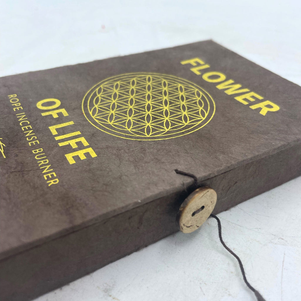 Rope Incense and Silver Plated Holder Set - Flower of Life – view 2