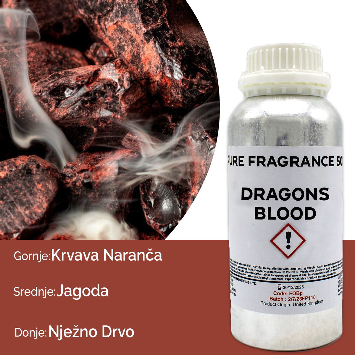 Olio profumato puro sangue di drago - 500 ml