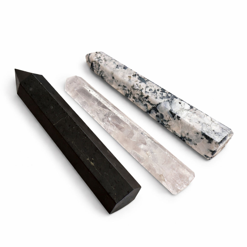 Black Tourmaline Six Face Obelisk Point approx 17cm – view 7