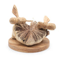Parasite Wood Carving - Bees on a Natural Base