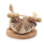 Parasite Wood Carving - Bees on a Natural Base