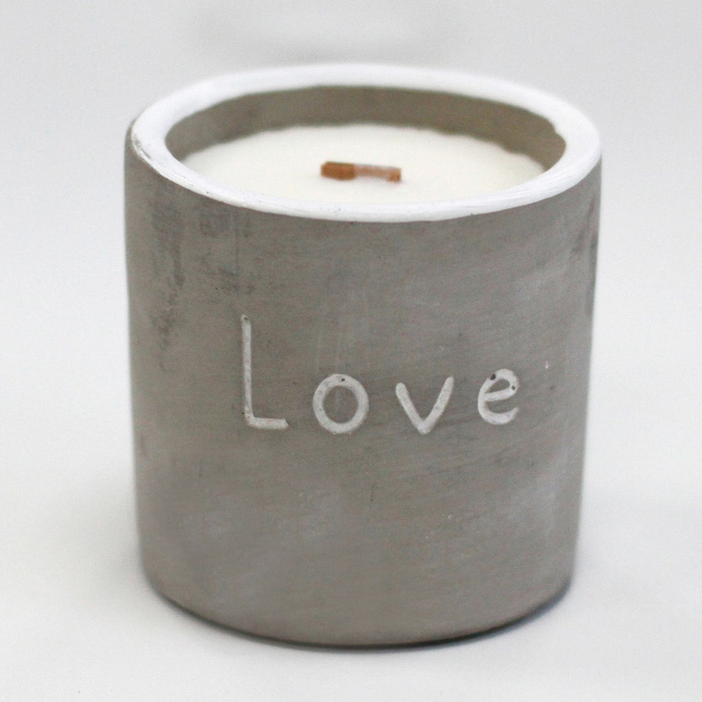 Concrete Wooden Wick Candle - Love, Purple Fig & Cassis – view 12