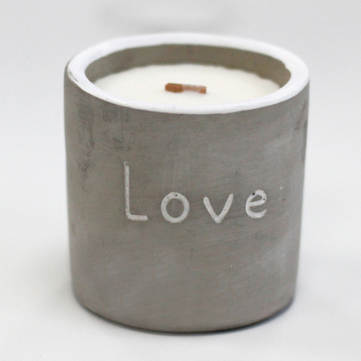 Concrete Wooden Wick Candle - Love, Purple Fig & Cassis – view 12