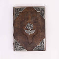 Hefty Brown Tan Leather Book, Zinc Rose – 20x26 cm