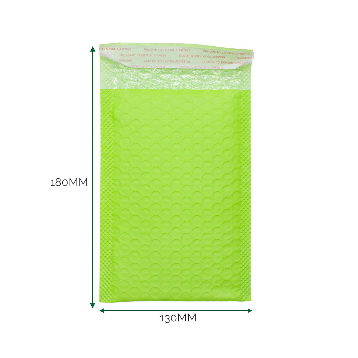 Green Bubble Mailer Envelope 13 x 18cm
