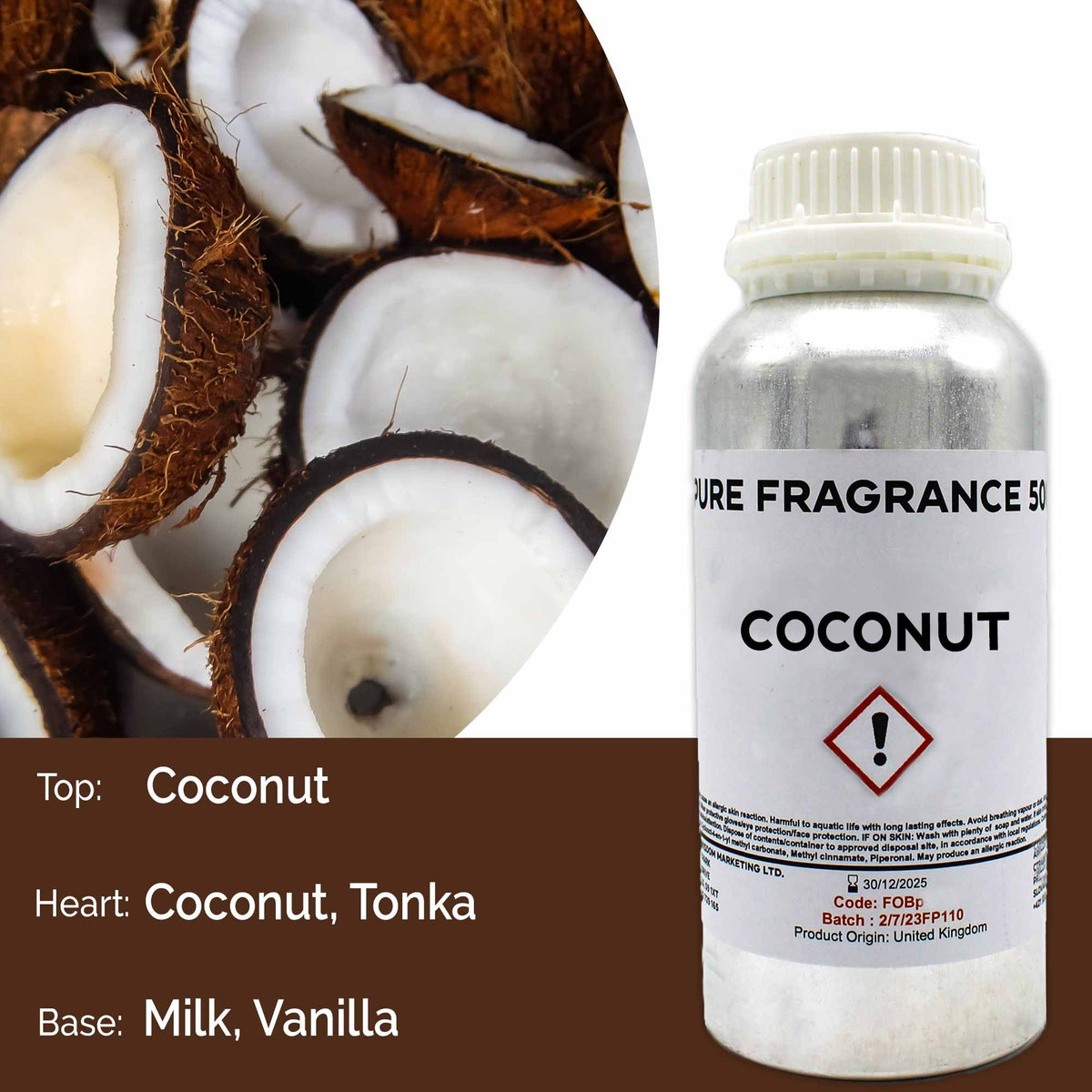 Coconut Pure Fragrance Oil - 500ml