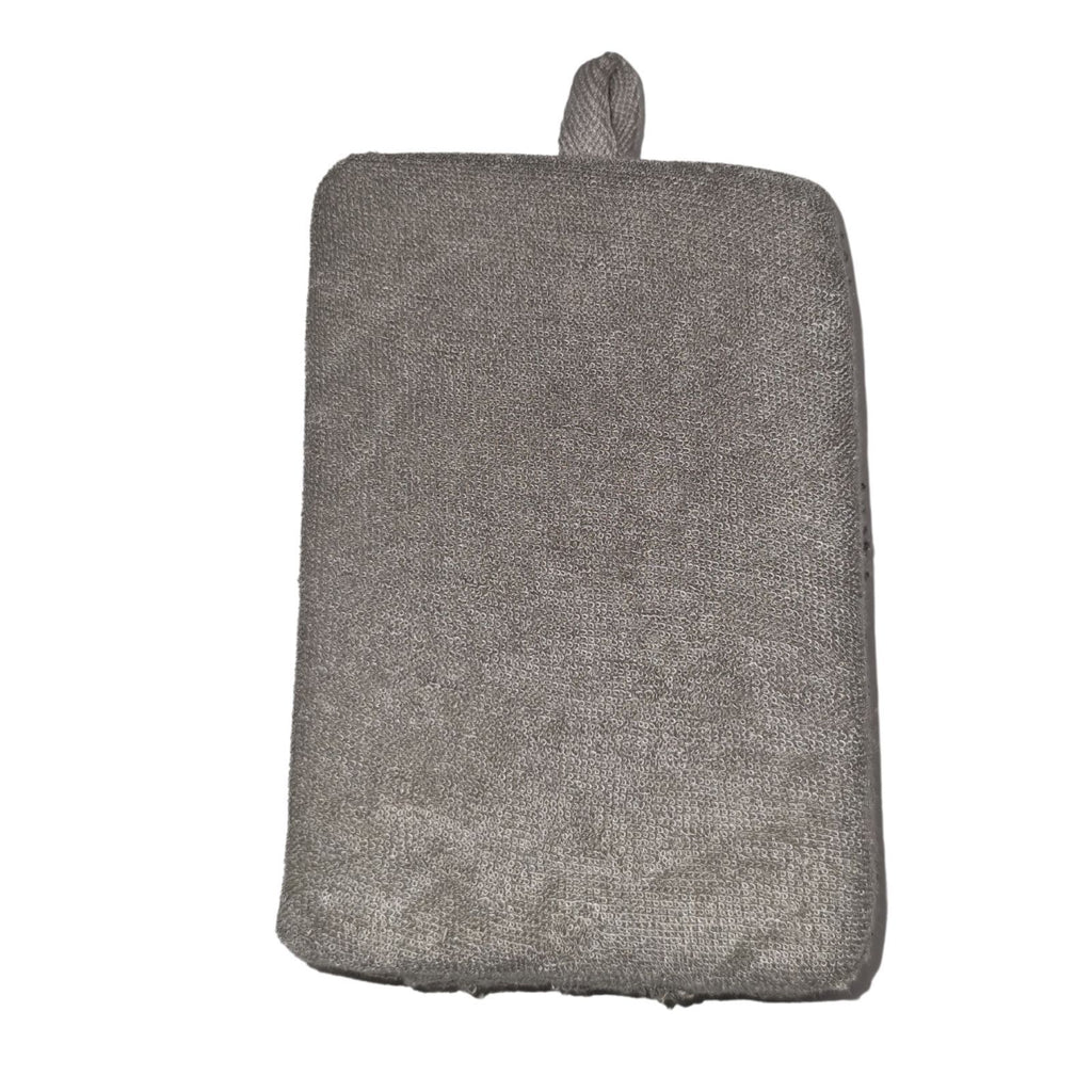 Bamboo & Linen Bath Sponge - Charcoal – view 2