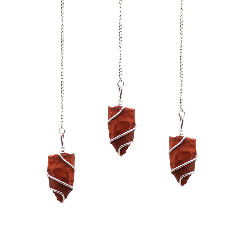 Raw Gemstone Pendulum - Red Jasper – view 3