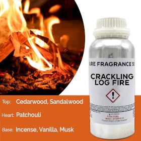 Aceite de fragancia pura fuego de leña crepitante - 500 ml