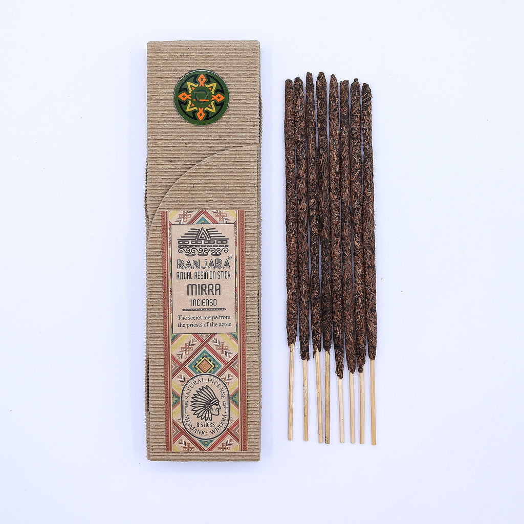 Myrrh Ritual Resin Incense Sticks, Pack of 8 – view 3