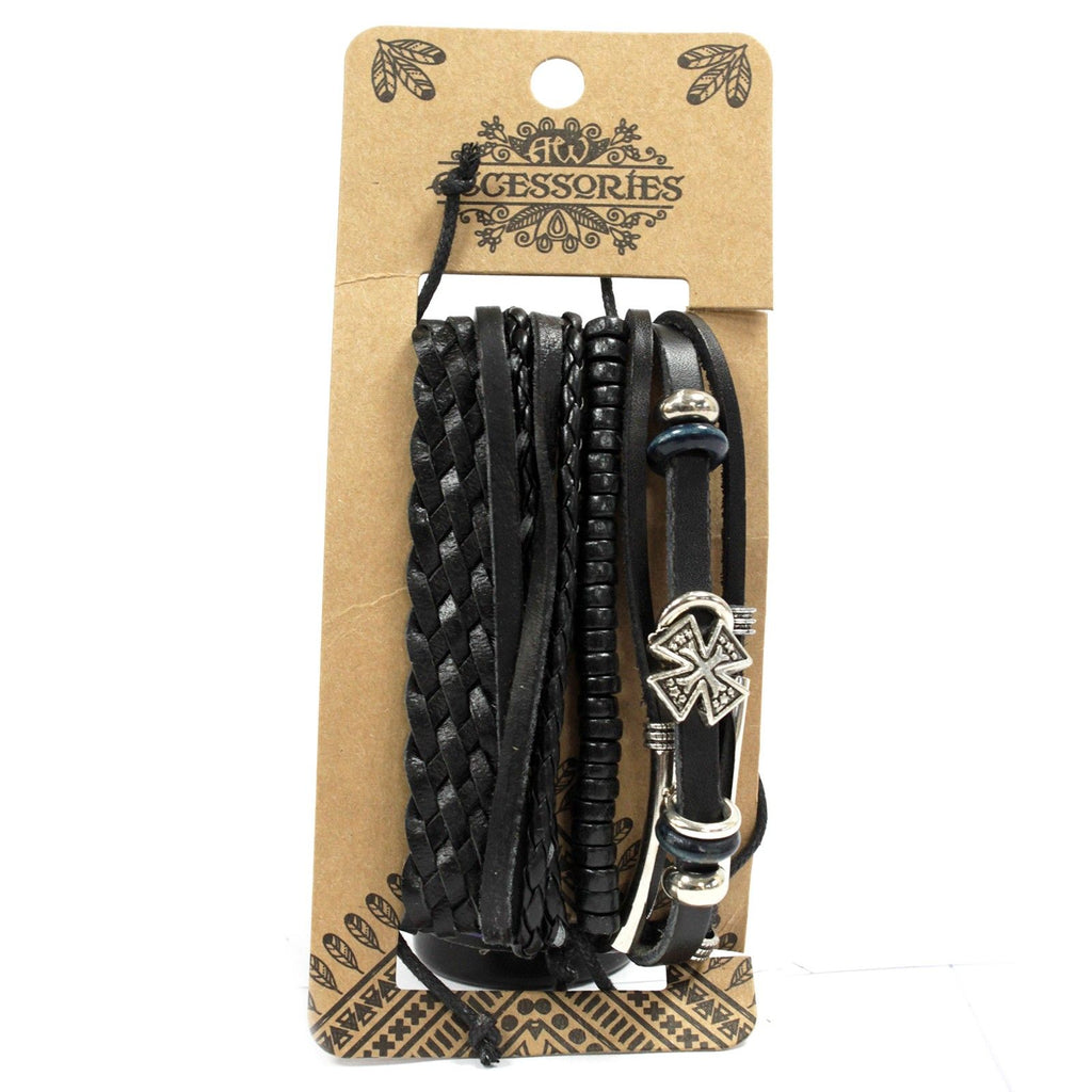 Men's Bracelet Set - Black & Macho, 4 Pieces – view 8