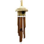 Round Seagrass Birdhouse with Wind Chimes, 45 x 17 cm – view 3