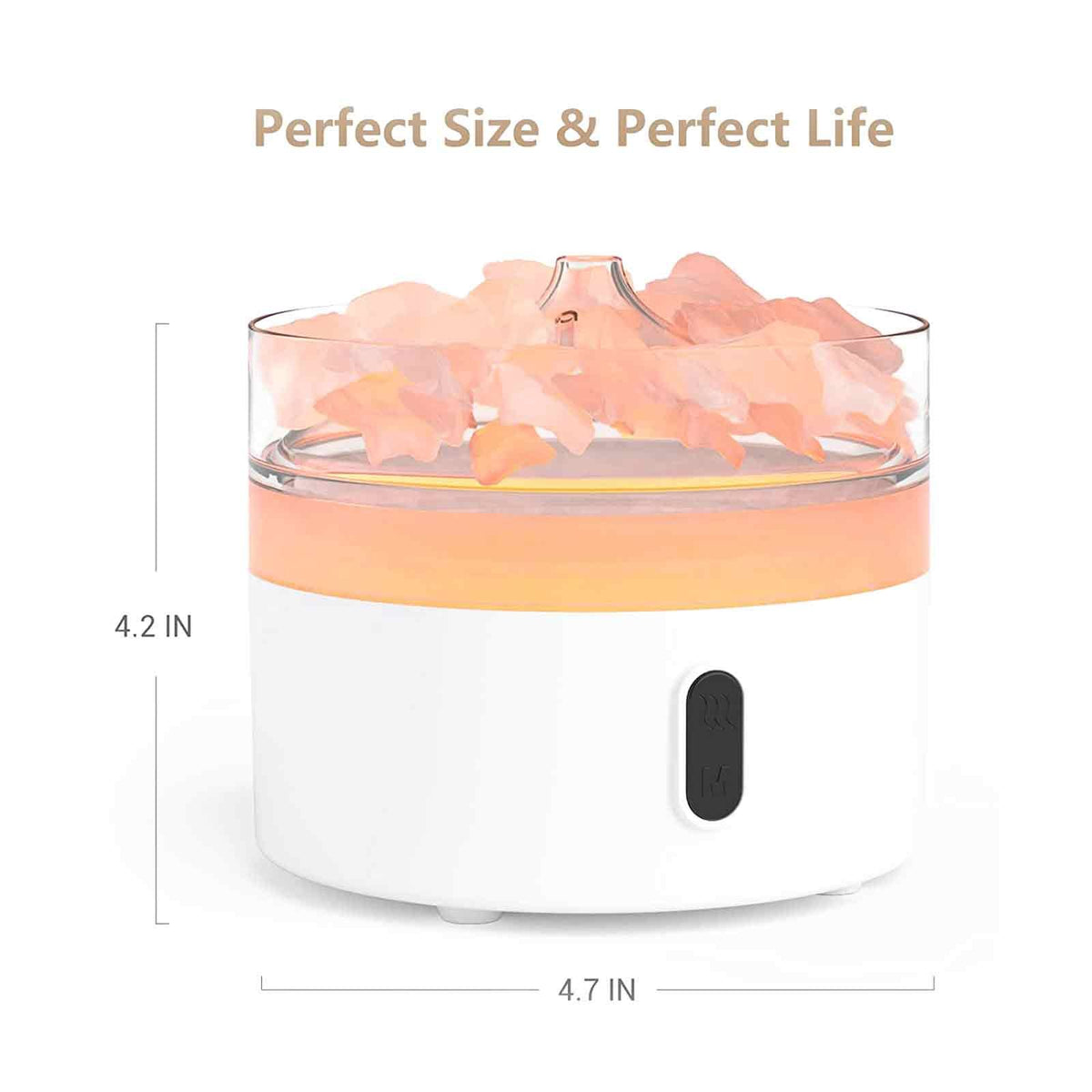 Himalayan Salt Aroma Diffuser - Night Light Flame Effect