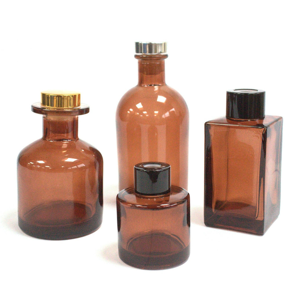 100ml Square Long Reed Diffuser Bottle - Amber – view 3