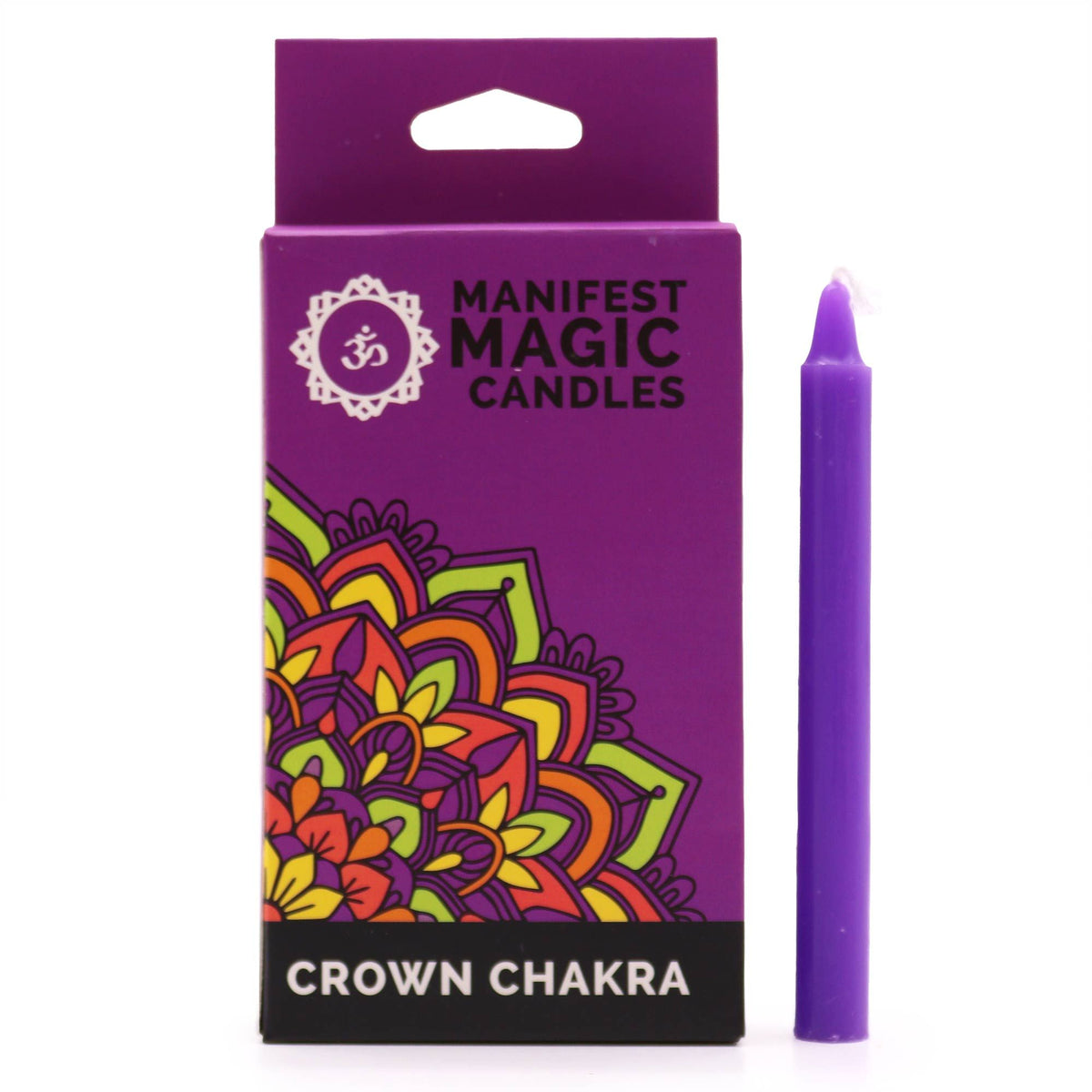 Manifest Magic Candles Pack of 12 - Purple Crown Chakra – view 2