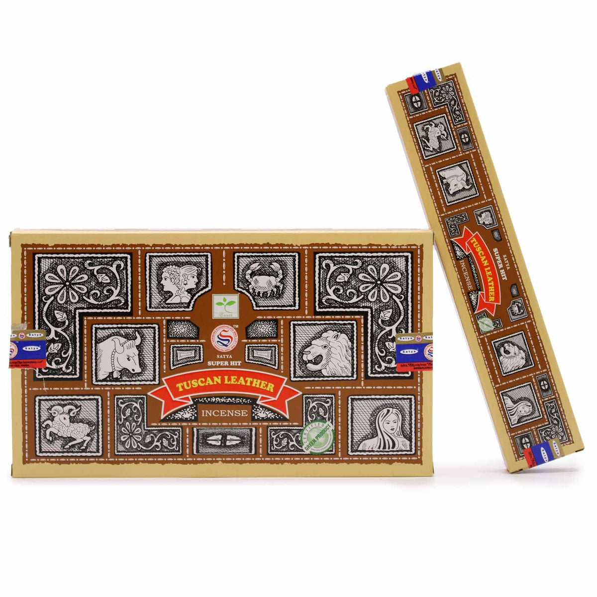 Satya Super Hit Tuscan Leather Incense Sticks