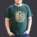 Nomad Sari Stonewashed T-Shirt - Hamsa - Green - XL