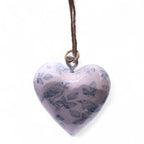 Large Wood Heart Decoration, Blue Bird – view 2