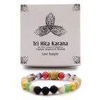 Tri Hita Karana Bangle - Love, Bali Beaded Bracelet – view 4