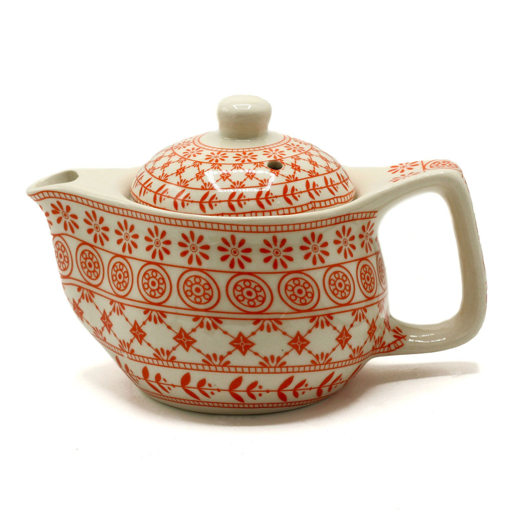 Small Herbal Teapot with Strainer - Amber – view 2