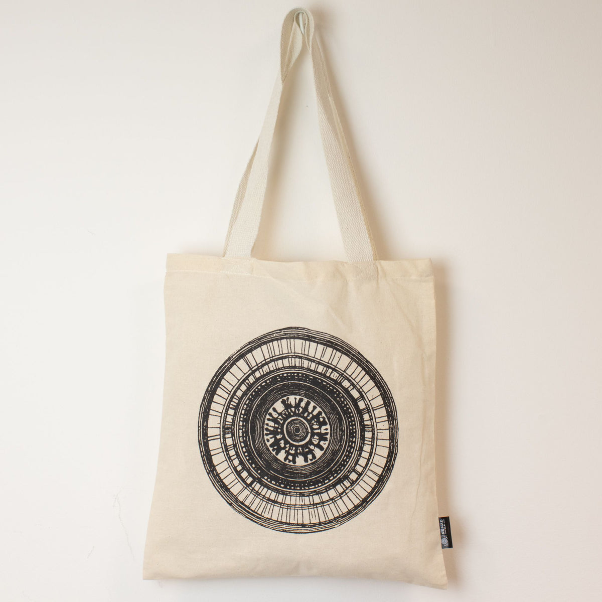 Nomad Sari Tote Bag - Urban Mandala Print - Natural Cotton – view 3