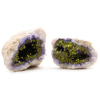 Purple and Gold Coloured Calcite Geode – view 4
