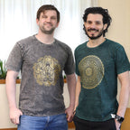 Nomad Sari Stonewashed T-Shirt - Hamsa - Dark Grey - Medium – view 3