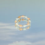 Nymph Gemstone Ring Set - Sea Sunset Sunstone & Tiger's Eye – view 9