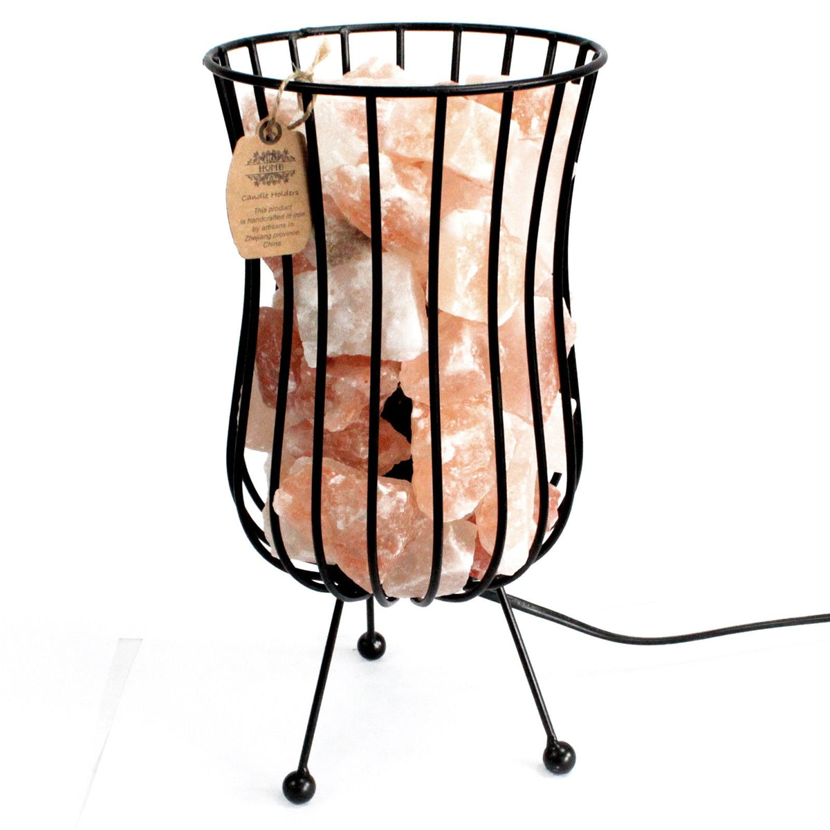 Tall Salt Rock Brazier Lamp – view 3