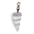 Selenite Spiral Pendant – view 5