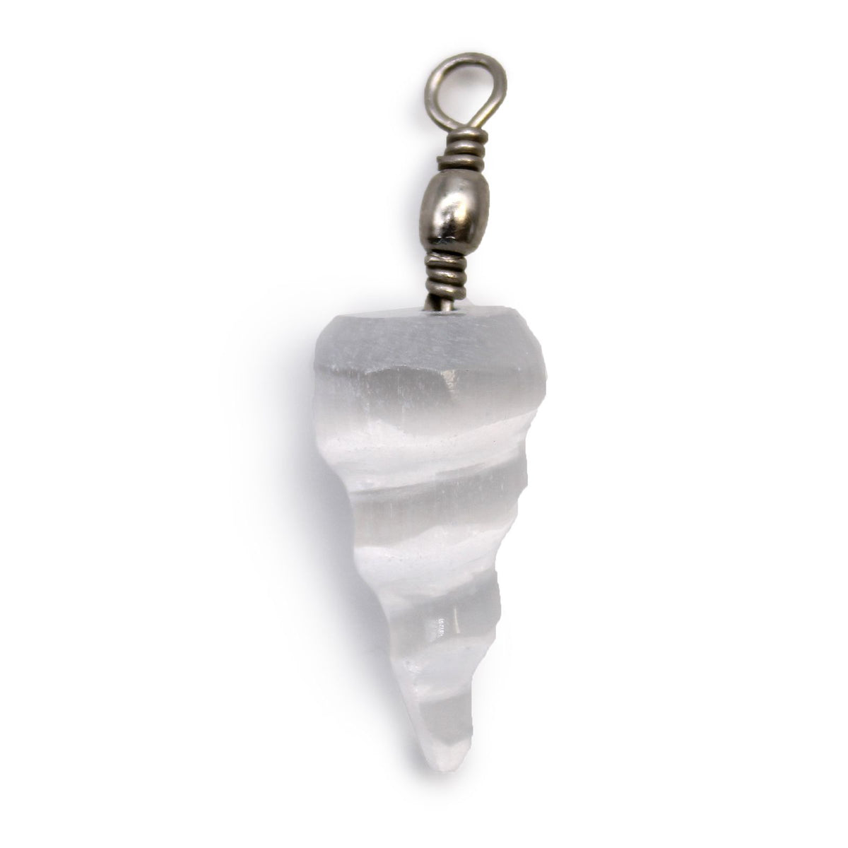 Selenite Spiral Pendant – view 5
