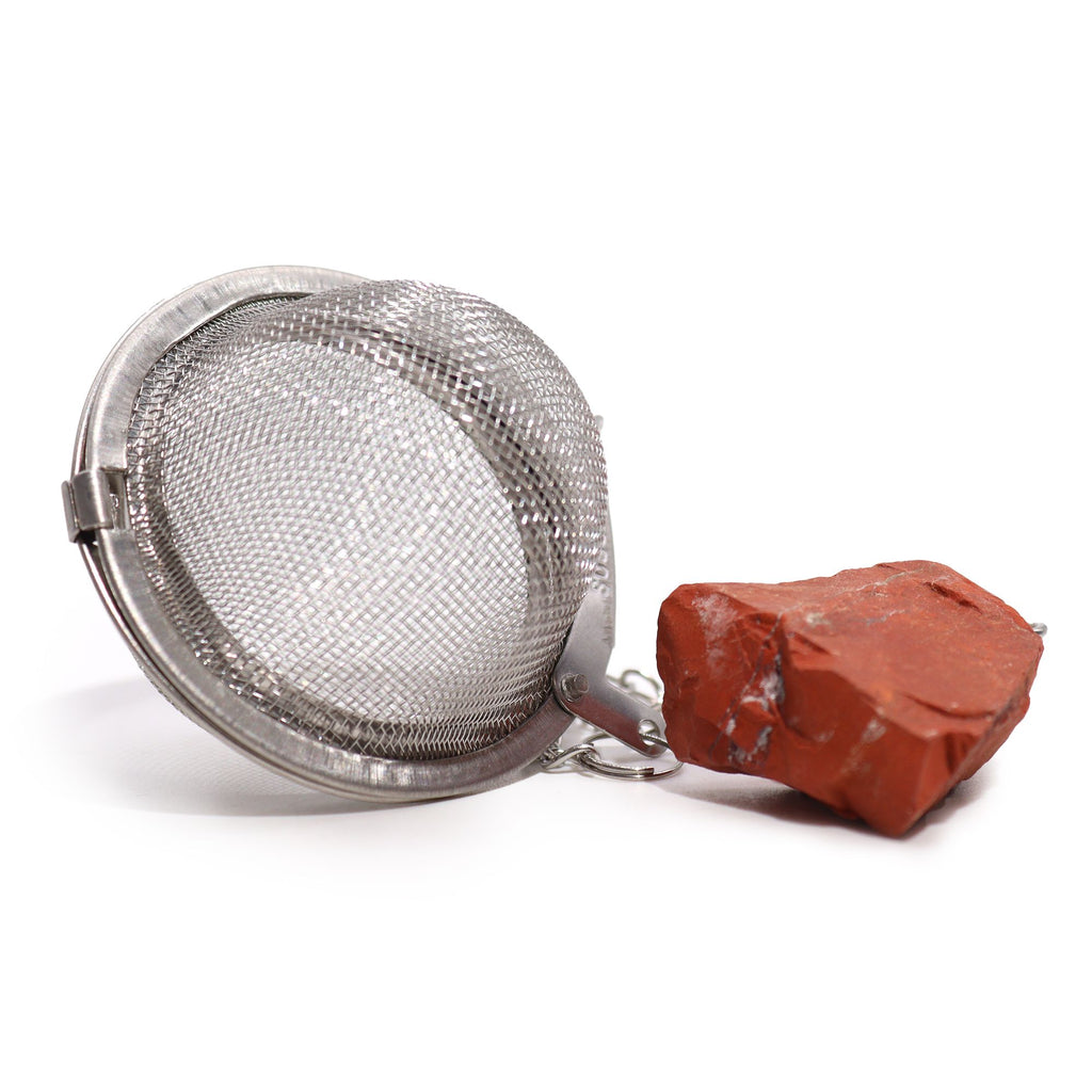 Red Jasper Raw Crystal Tea Strainer – view 3