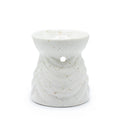 Geometric Ceramic Oil Burner - Ivory