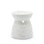 Geometric Ceramic Oil Burner - Ivory
