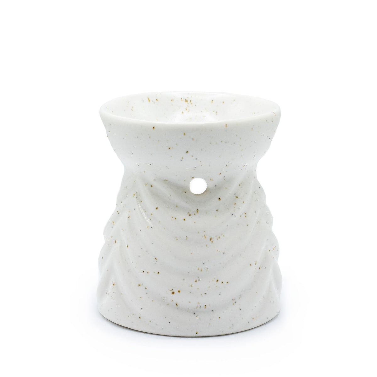 Geometric Ceramic Oil Burner - Ivory