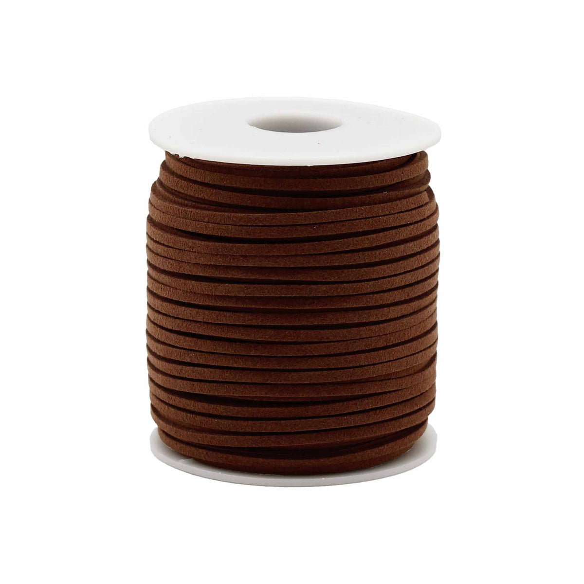 Dark Brown Faux Suede Bulk Pendant Cord Roll - 2.5mm x 45m – view 3
