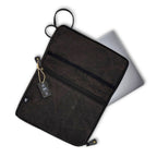 Stonewash Large Laptop Pouch - Charcoal - 30x40cm – view 2