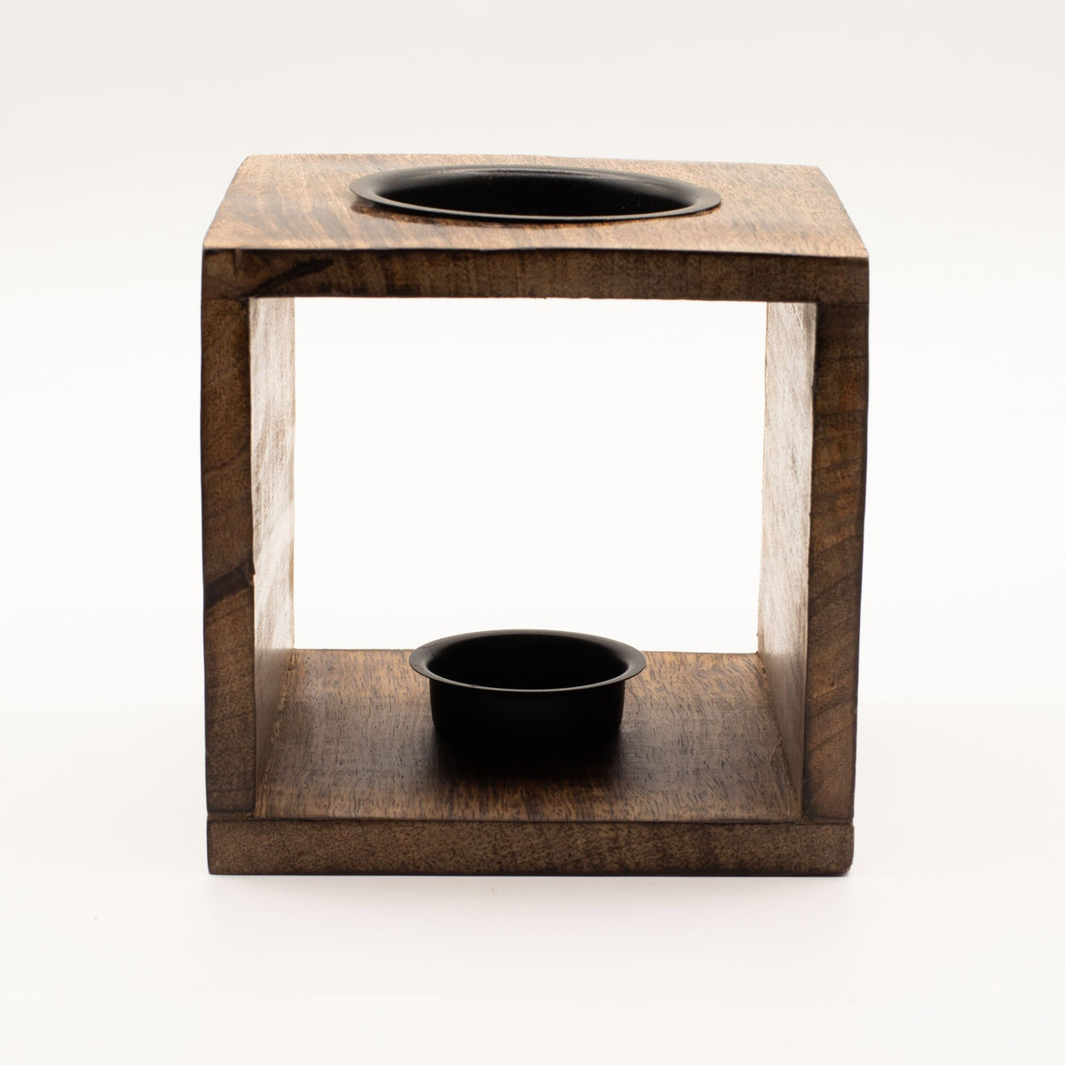 Large Square Mango Wood Oil Burner - Tree of Life – view 2