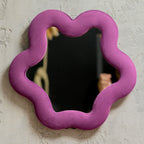 Squiggly Star Mirror - Mauve - 33 x 31 cm – view 5